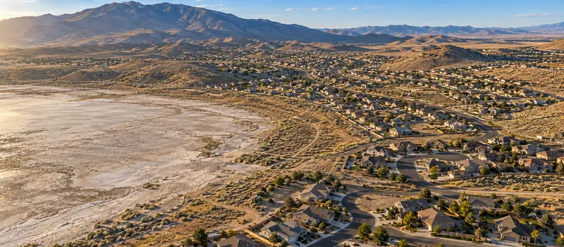 Aerial view of Cold Springs, NV