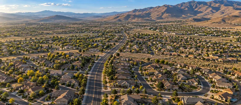 Aerial view of Spanish Springs, NV