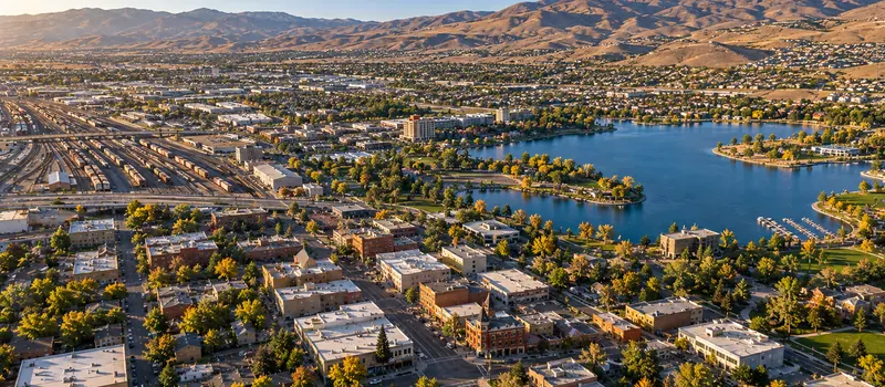Aerial view of Sparks, NV